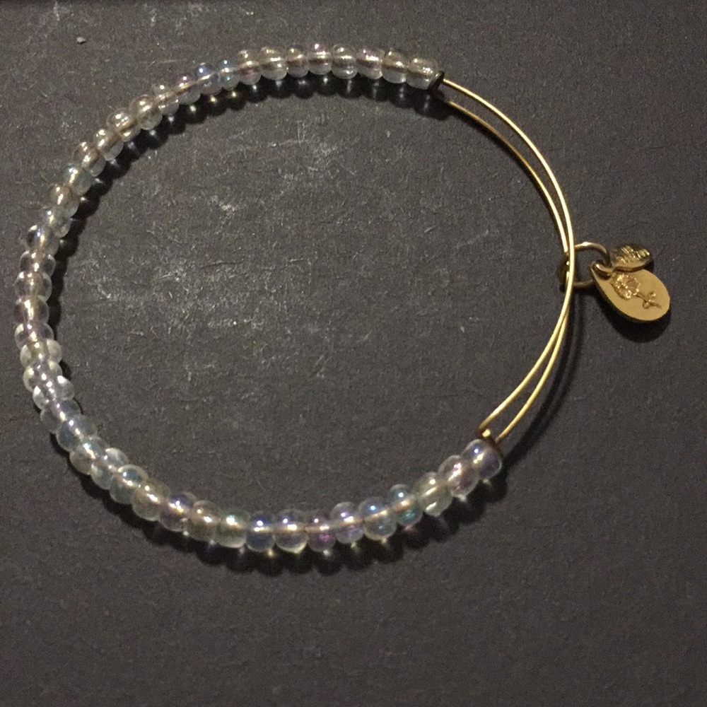 Alex and ani clear iridescent bangle